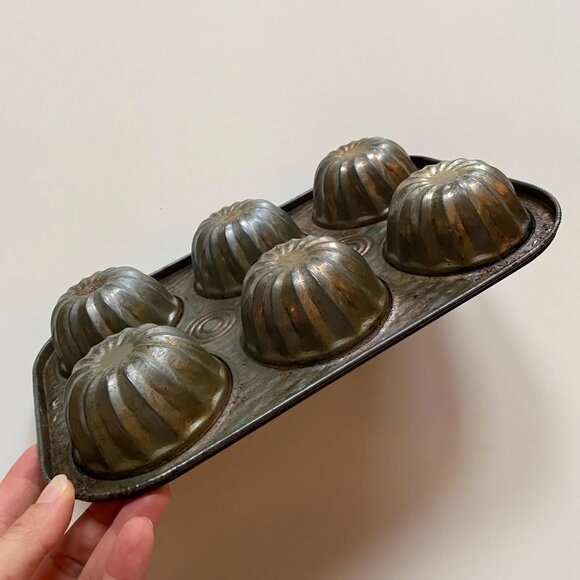 Vintage GSW Baking Tray Mold Tin for Cakes Cookies Kitchen Cookware Collectible - Picture 6 of 7
